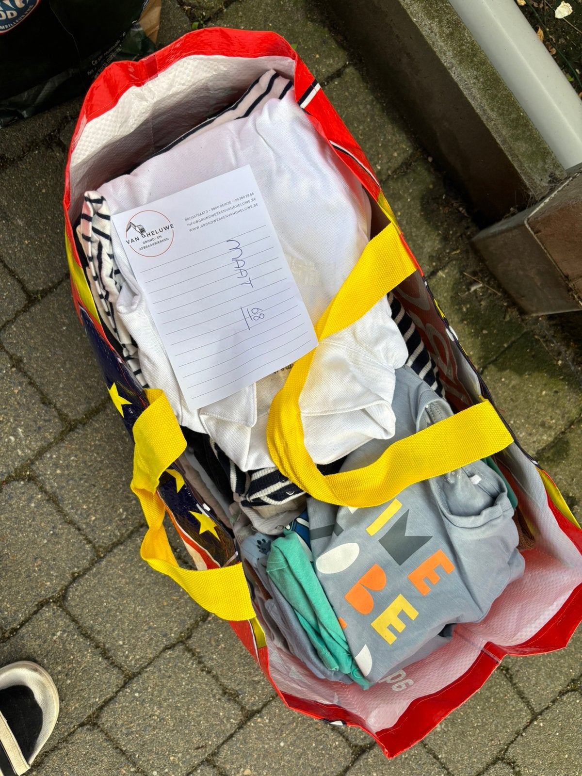Zak jongenskleren, Ophalen, Zo goed als nieuw