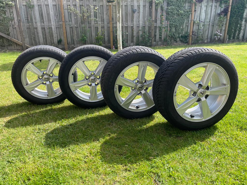 Winterbanden incl. alu-velgen 205/55R16-91H, Auto-onderdelen, Banden en Velgen, Ophalen, Winterbanden, Velg(en)