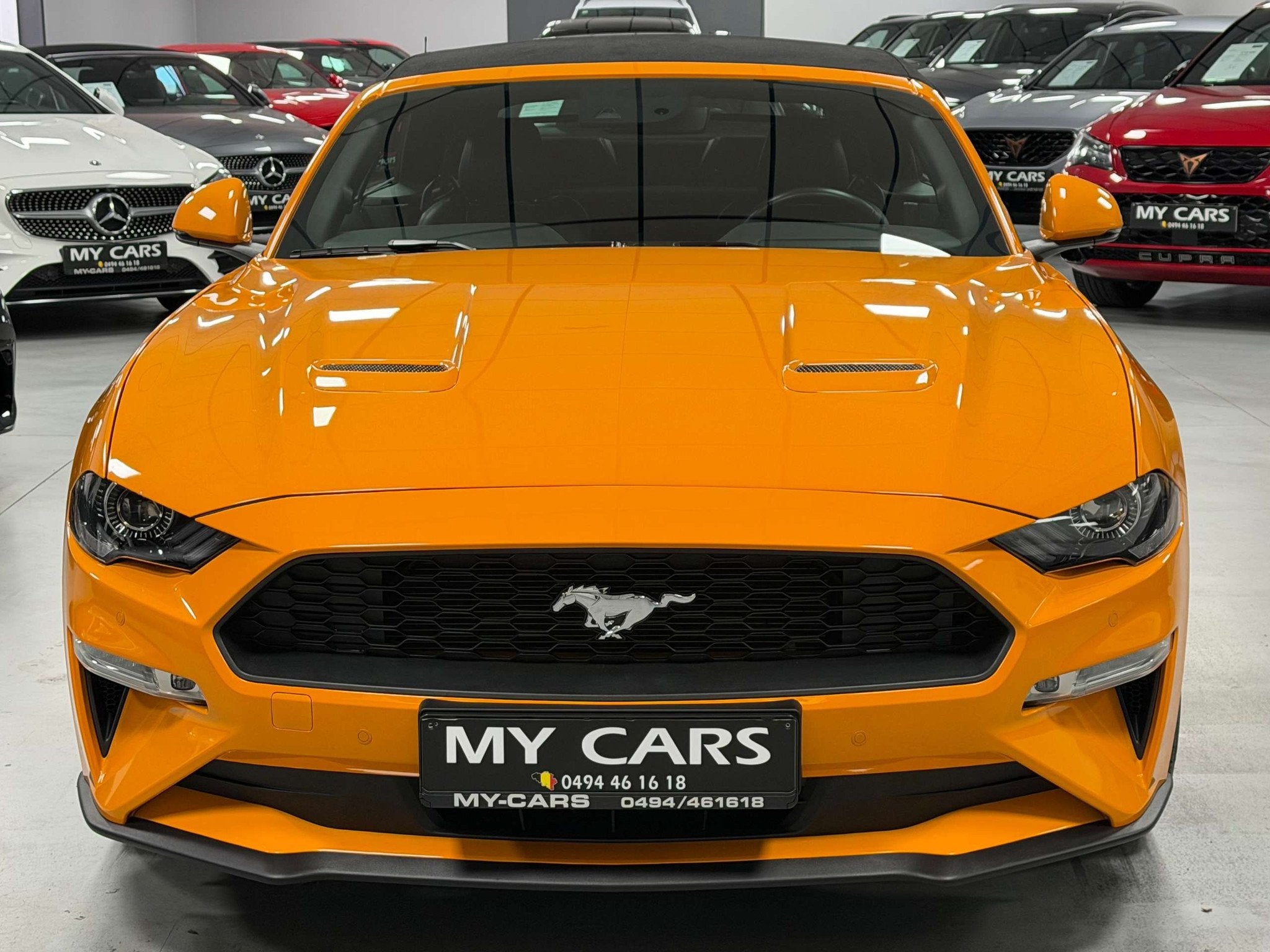 Ford Mustang Cabrio 2.3 Orange Fury Full Options A Voir.. Ga, Autos, Cuir, Achat, 199 g/km, Euro 6