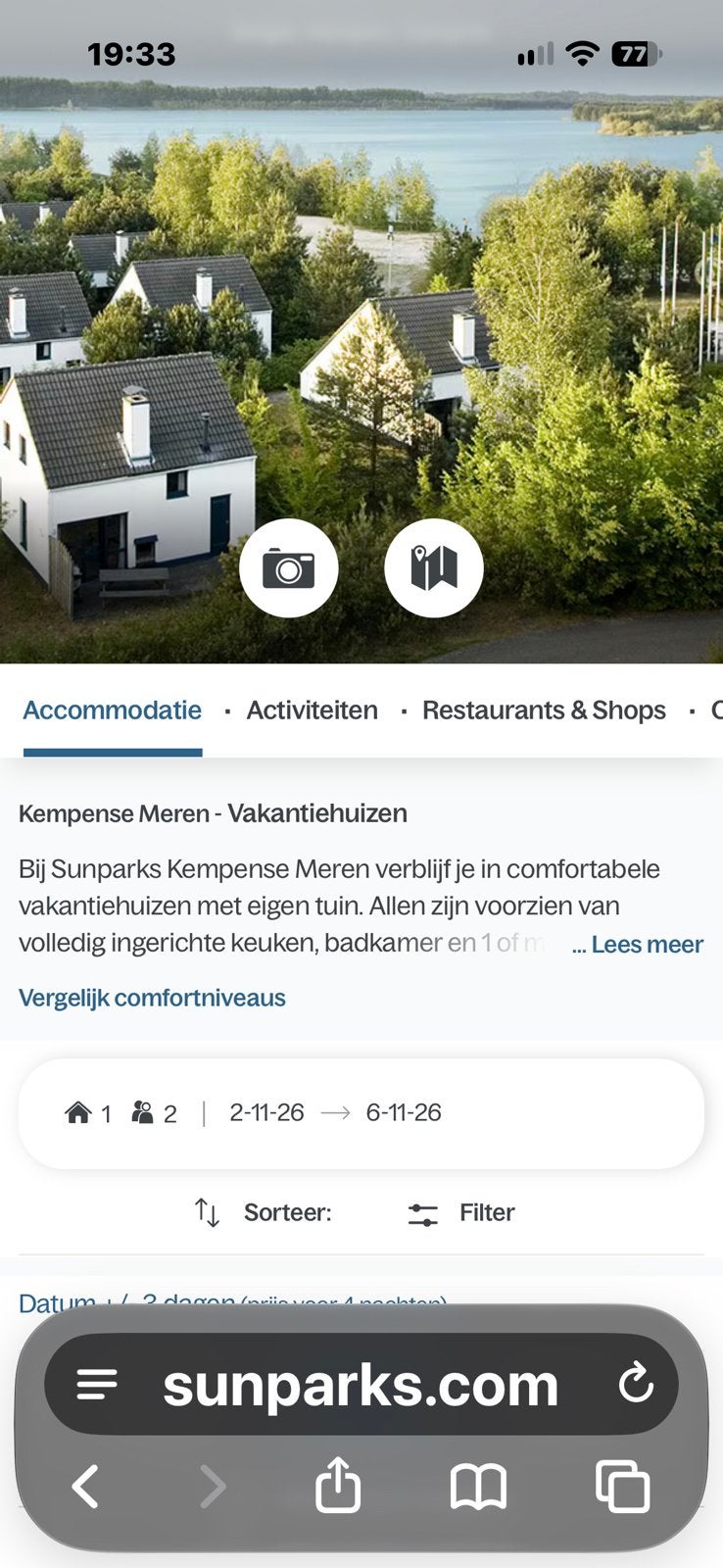 Vakantiewoning sunparks. Mol, Vacances, Parc de loisirs, Agence de location, Anvers et Flandres, 4 personnes