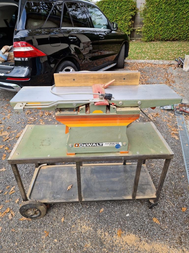 Raboteuse Dewalt DW 55 sur bâti mobile monophasé, Enlèvement