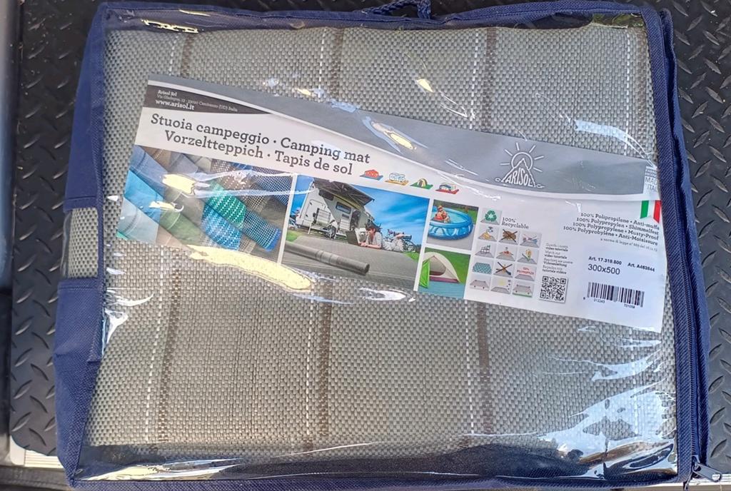 voortenttapijt / campingmat, Ophalen