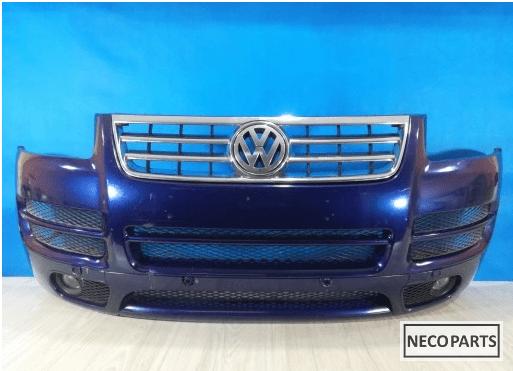 VW Touareg 1 7L R-Line VOORBUMPER ORIGINEEL KLEUR LD5Q, Volkswagen, -, Utilisé, -
