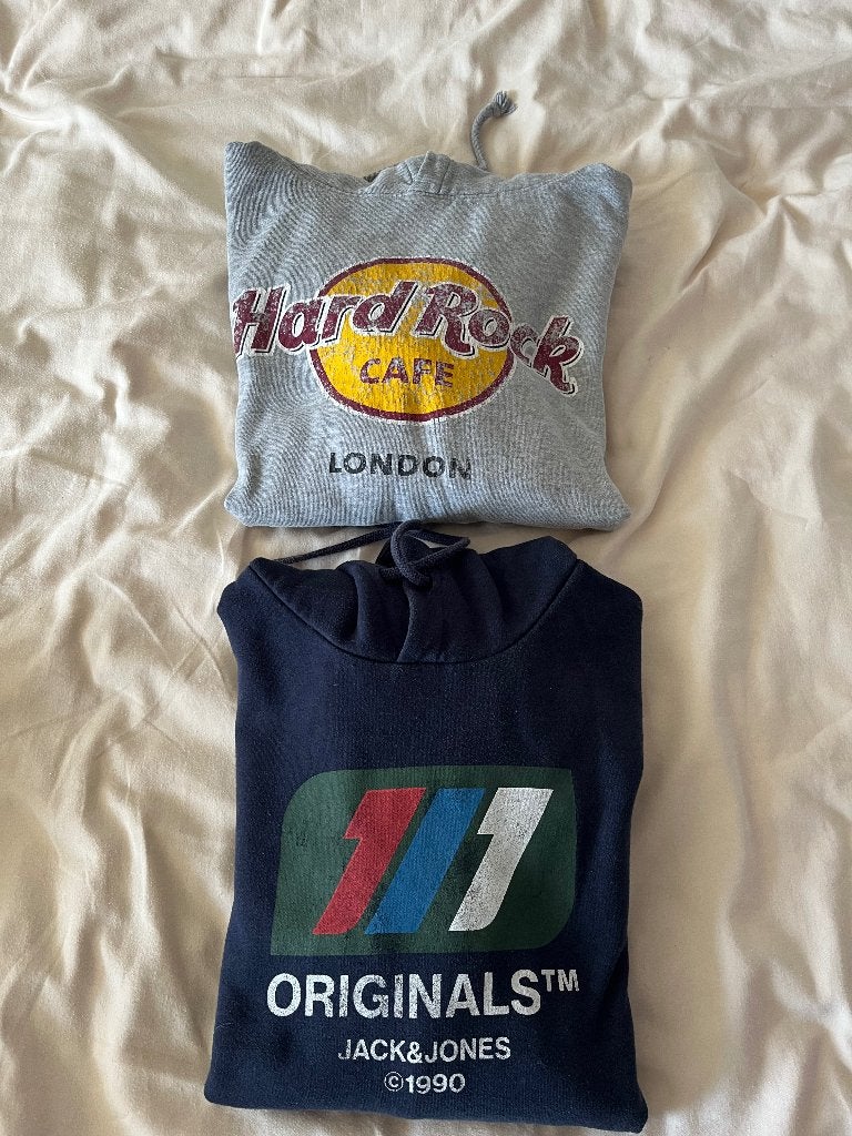 Hoodie S Jack and Jones/ hoodie hard rock M, Ophalen, Gedragen, Maat 46 (S) of kleiner