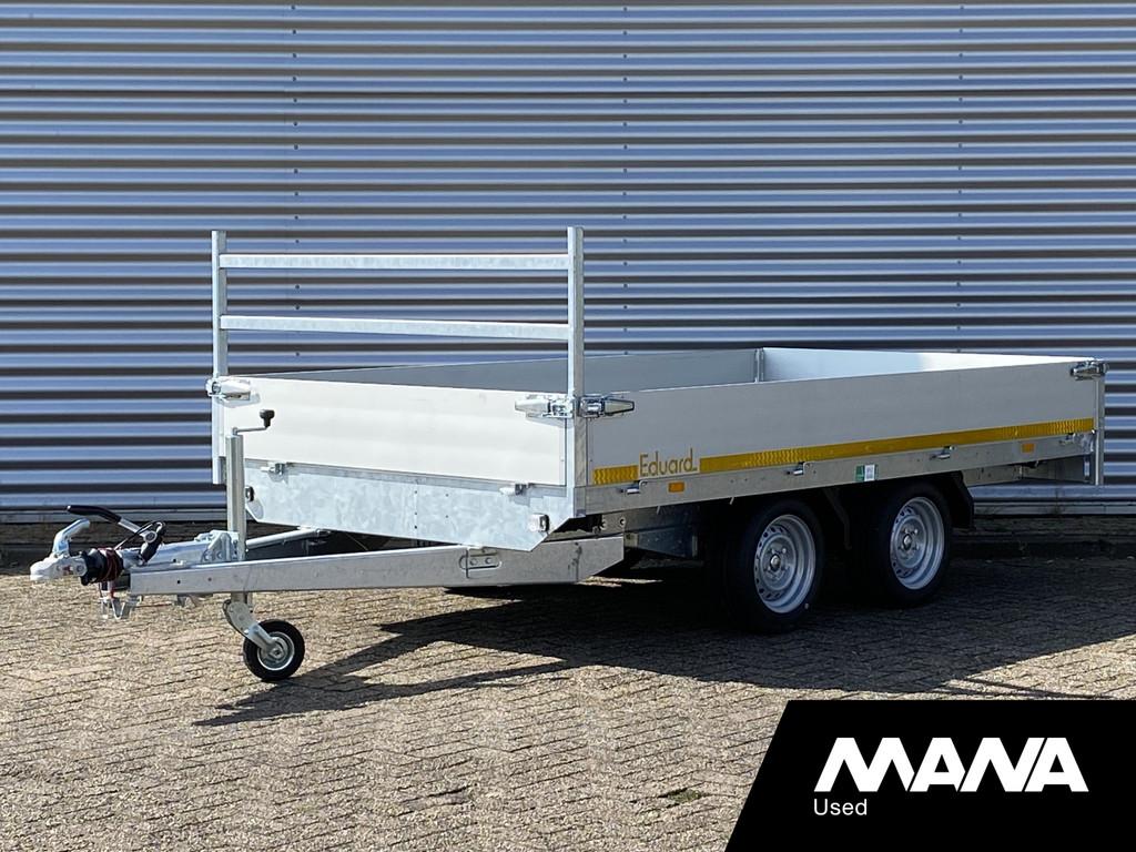EDUARD K4 3318 Plateau 2as 2700kg Geremd 330X180 (bj 2024), Auto diversen, Aanhangers en Bagagewagens, MANA Bedrijfswagens, Gebruikt
