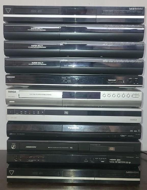 Partij DVD & HDD Recorders + VHS Combi, Ophalen, Gebruikt