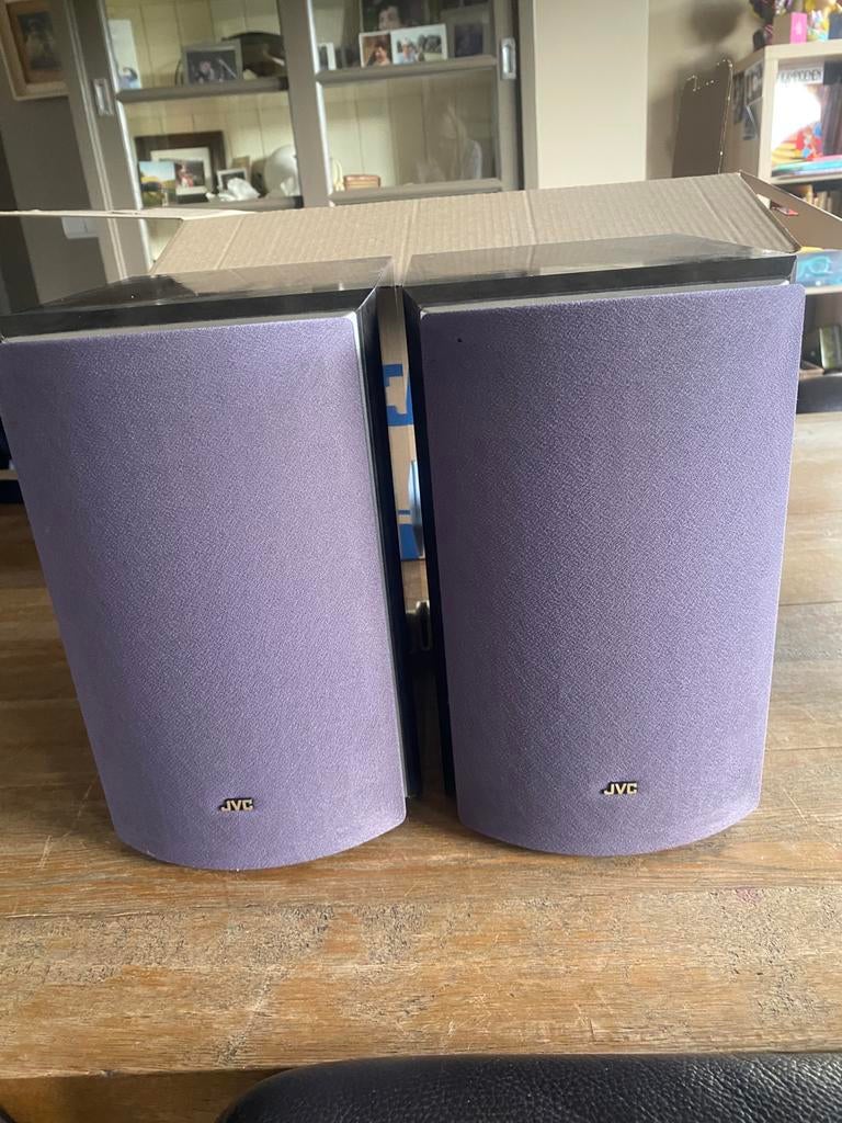 2 muziekboxen JVC, Audio, Tv en Foto, Luidsprekerboxen, Ophalen, Zo goed als nieuw, JVC