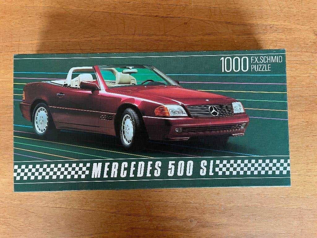 puzzel Mercedes 500 SL 1000pc, Hobby en Vrije tijd, Ophalen of Verzenden, 500 t/m 1500 stukjes, Nieuw, Legpuzzel