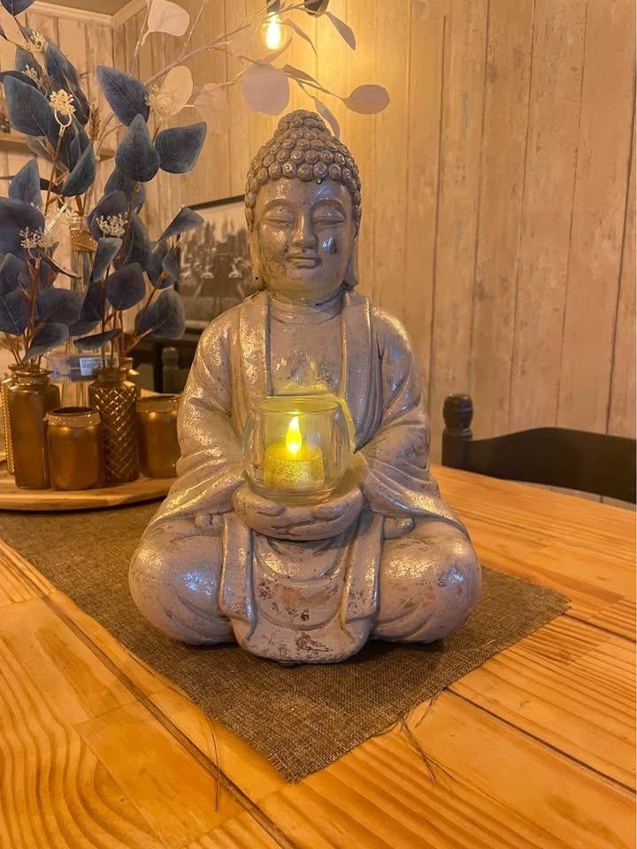 Statue Bouddha 30 cm - pierre recomposée, Enlèvement ou Envoi, Neuf