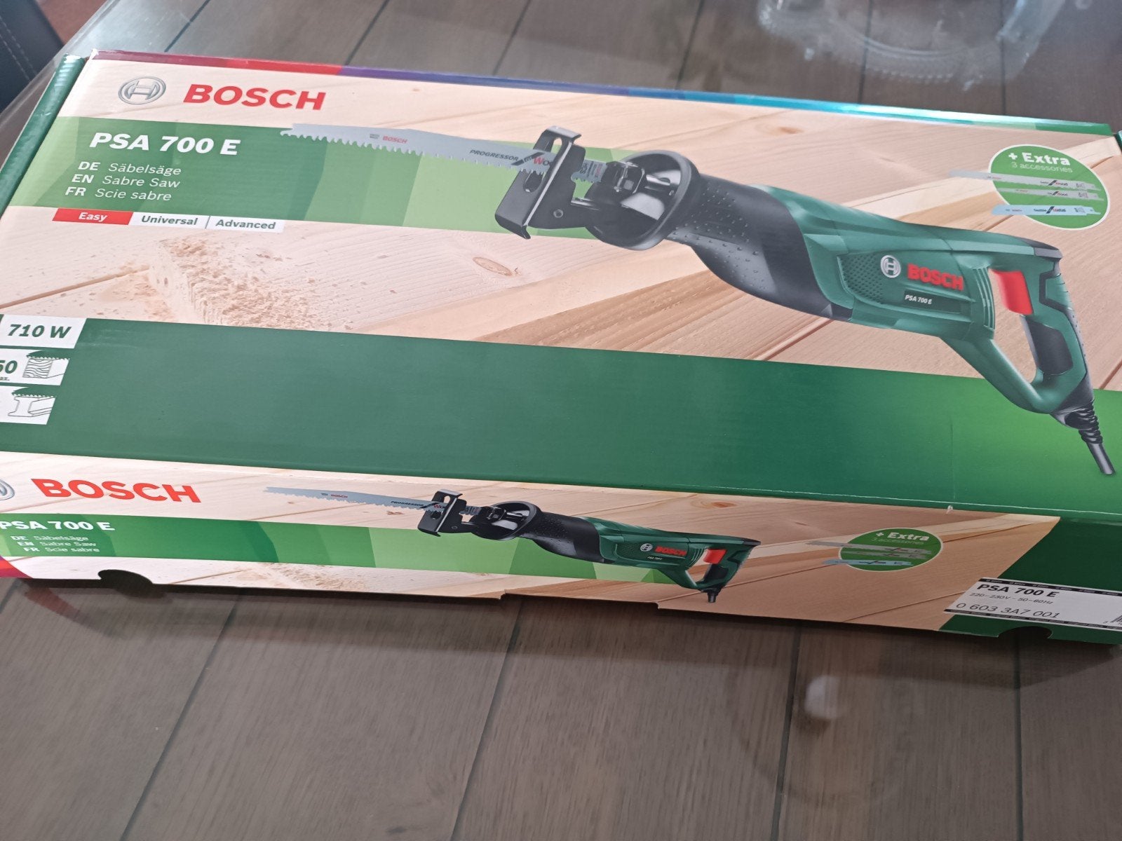 Bosch PSA 700e zaagmachine, Doe-het-zelf en Bouw, Gereedschap | Zaagmachines, Ophalen, Nieuw, 600 tot 1200 watt, Bosch groen