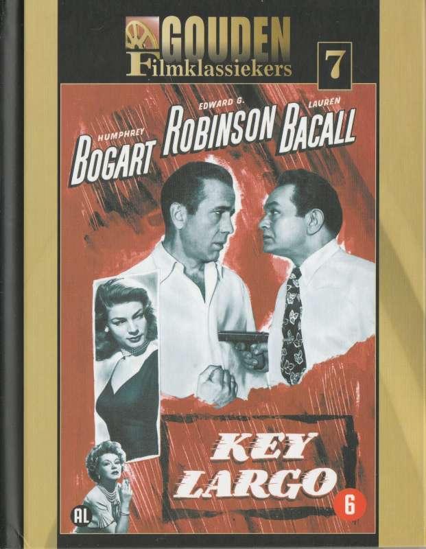 DVD Gouden Filmclassiekers - Key Largo - Humphrey Bogaert, 1960 tot 1980, Ophalen of Verzenden, Zo goed als nieuw, Vanaf 6 jaar