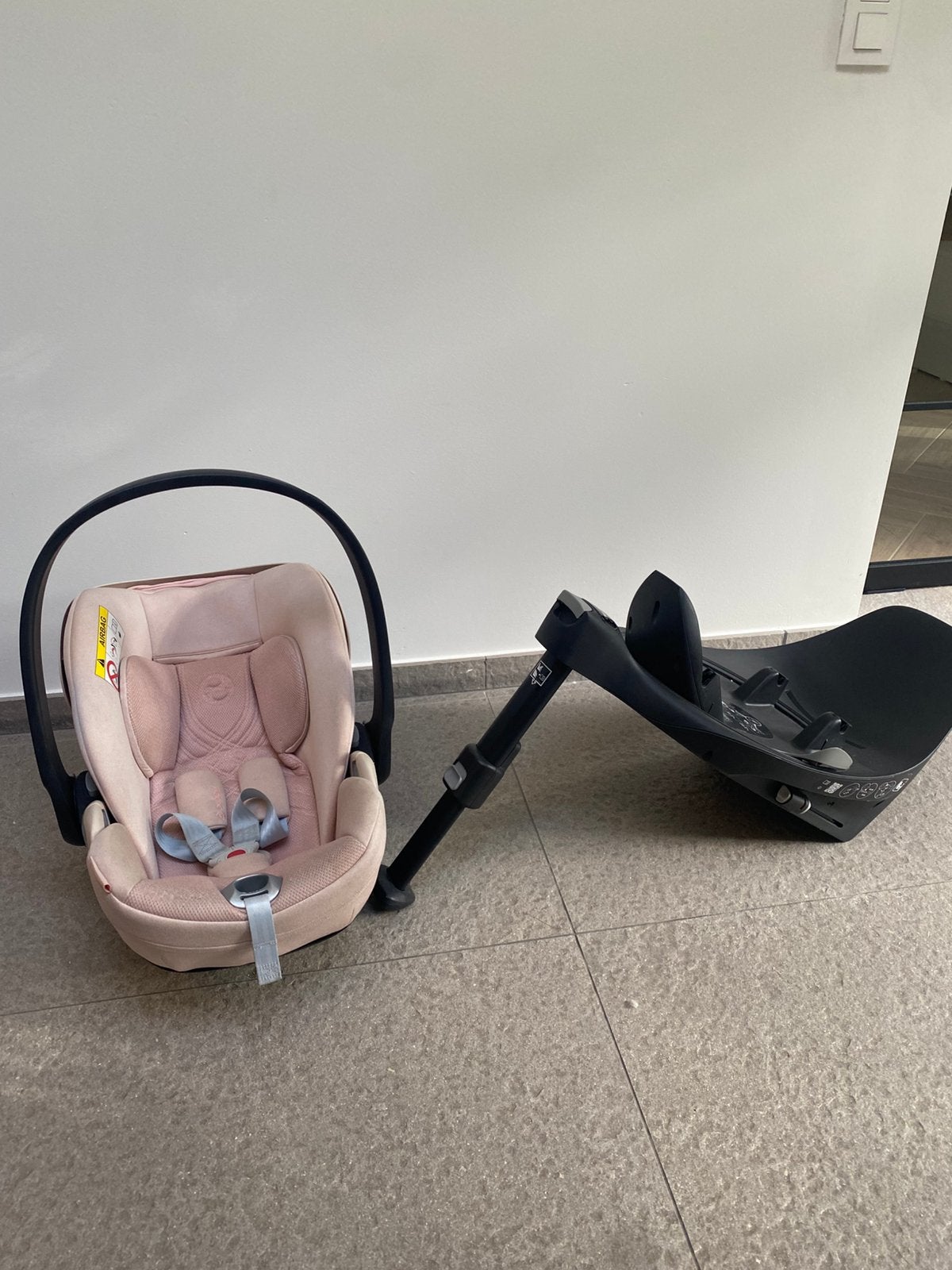 Cybex Cloud T en base (isofix), Ophalen, Gebruikt, Isofix, 0 t/m 13 kg