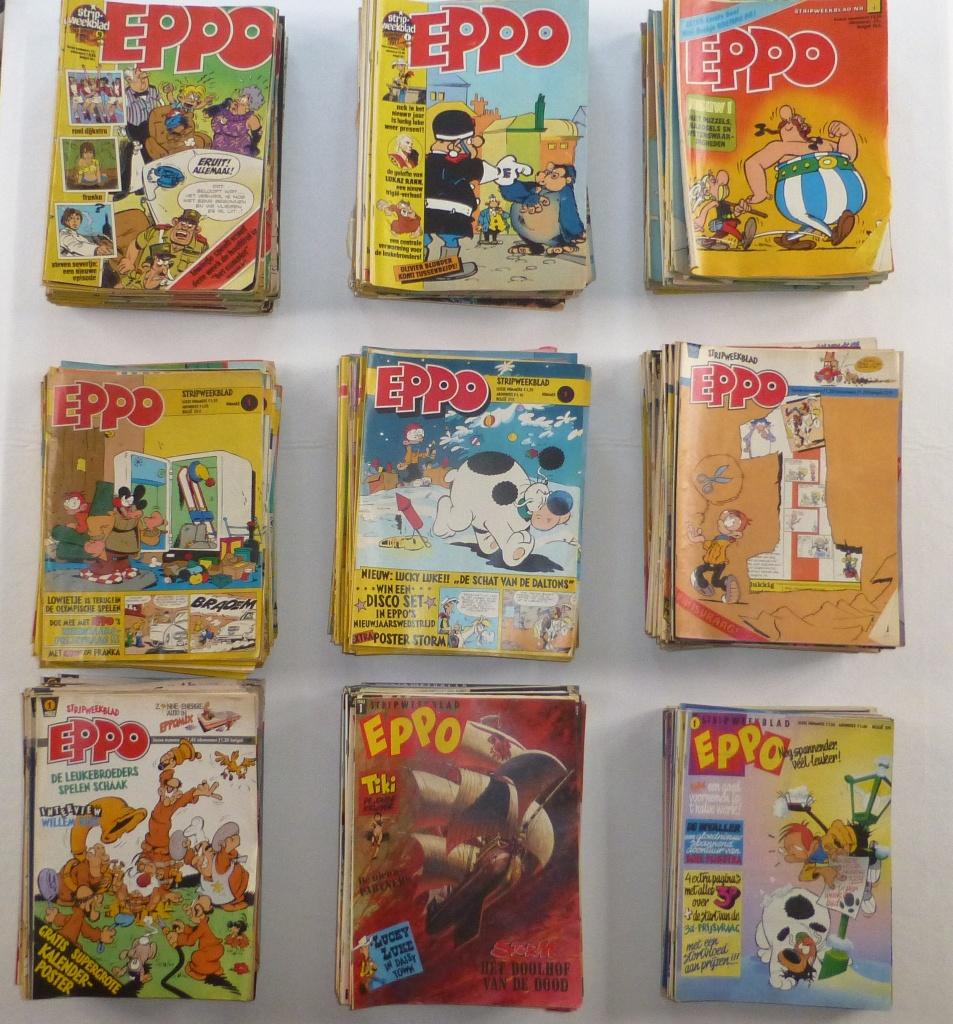 Verzameling Eppo weekbladen 416 stuks, Meerdere stripboeken, Diverse Auteurs, Ophalen, Gelezen