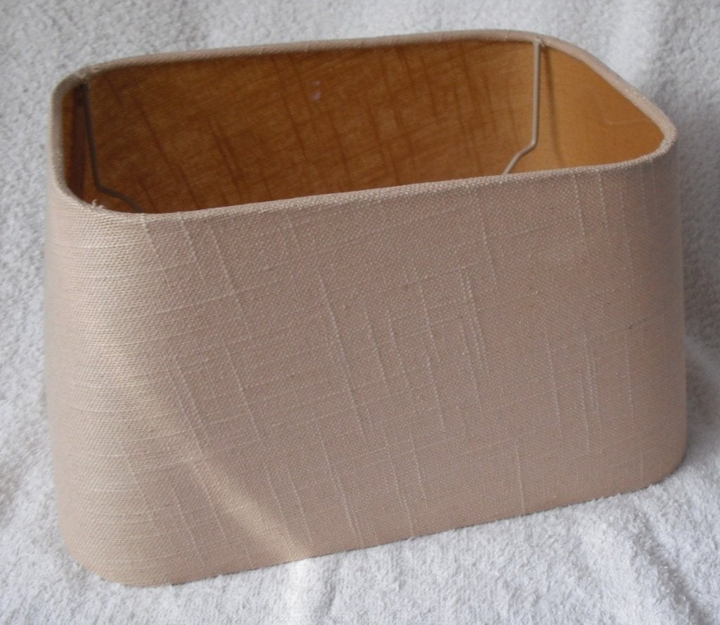 Rechthoekige stevige lampenkap kleur beige 30x20cm, Maison & Meubles, Lampes | Abat-jour, 16 cm, Beige, Autres types, Enlèvement