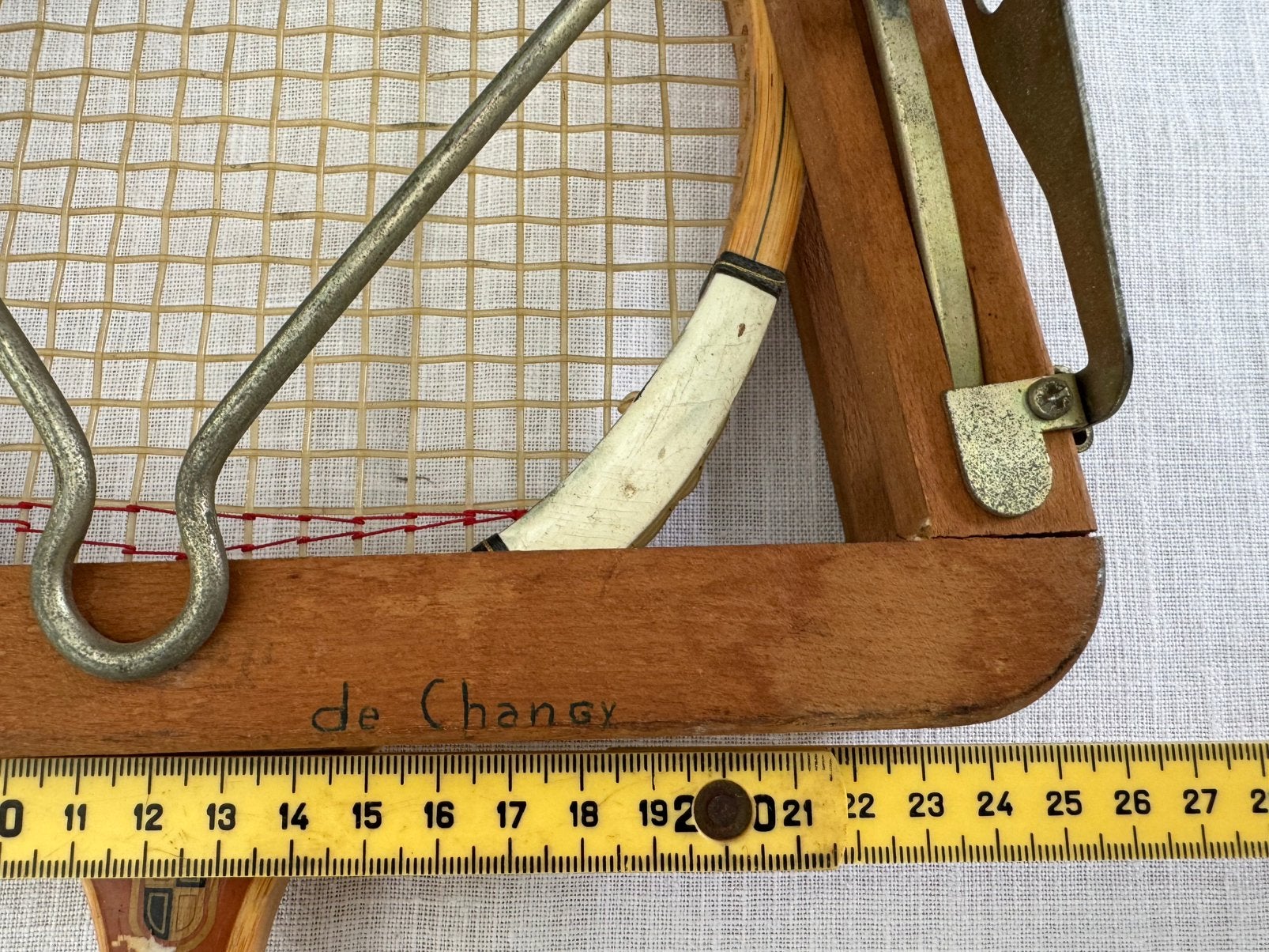 Raquette de tennis Dunlop vintage en bois pressée, Enlèvement ou Envoi