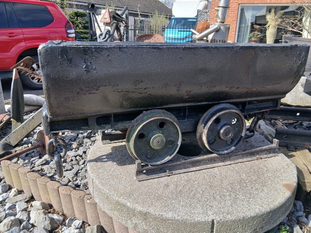Originele mijnwagen spoorbreedte 60 cm, Antiek en Kunst, Curiosa en Brocante, Ophalen