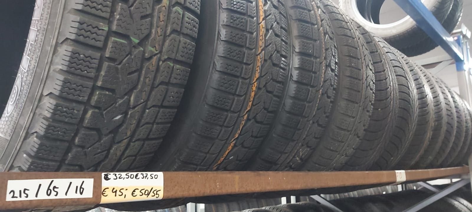 215/65/16 Winterbanden diverse A-merken 6+mm vanaf €40 p st., -, Band(en), Gebruikt, 215 mm