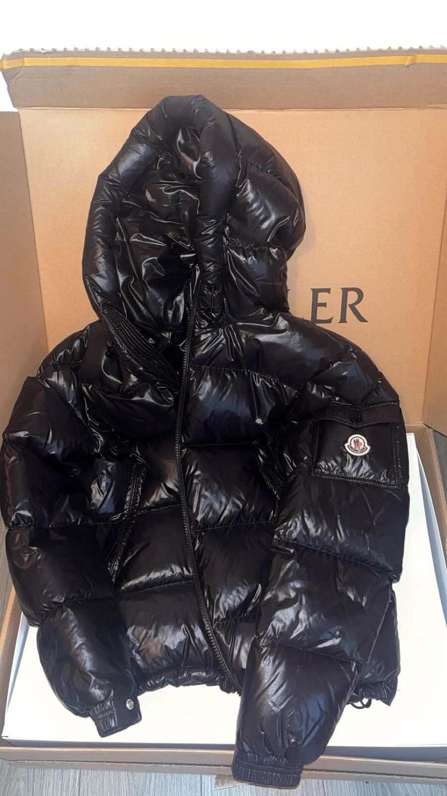 Veste moncler ecrins, Kleding | Heren, Ophalen of Verzenden, Zo goed als nieuw, Maat 52/54 (L), Zwart