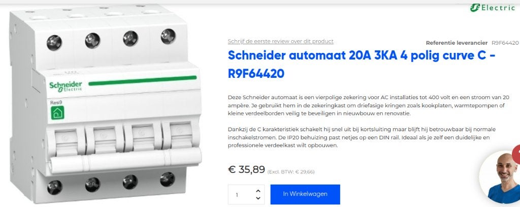 Elektriciteit en kabels, Ophalen of Verzenden, Nieuw, Schneider Electric