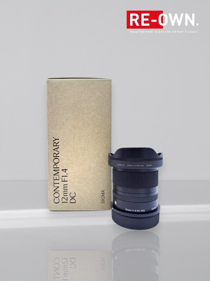 SIGMA 12MM F/1.4 DC | CANON RF | NIEUWSTAAT | DOOS | BON