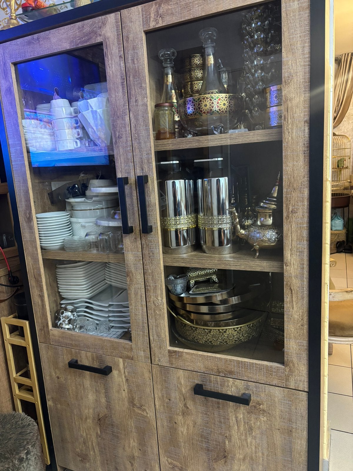 Buffet et armoire, Enlèvement, Comme neuf, Chêne