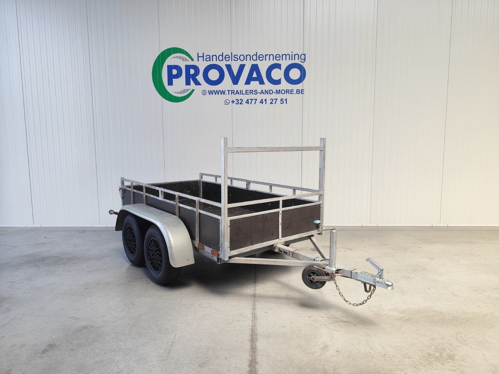 Aanhangwagen 750kg keuringsvrij 125x250cm, Ophalen