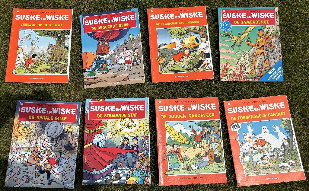 70 oude en nieuwe suske en wiske strips, Boeken, Stripverhalen, Ophalen, Gelezen