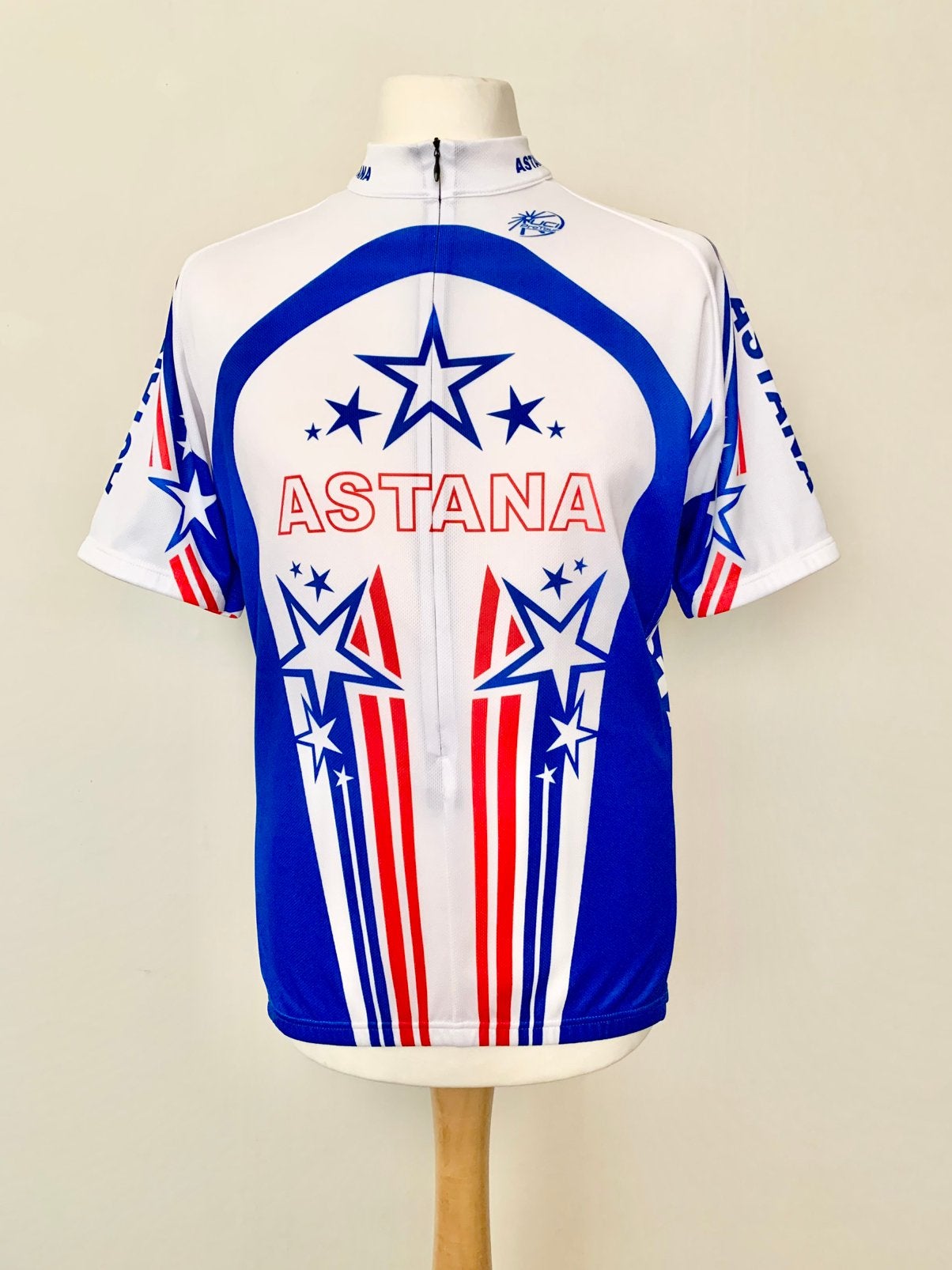 2007 USA Champion Astana 2008 Levi Leipheimer Cycling Shirt, Sport en Fitness, Ophalen of Verzenden, Gebruikt, Kleding