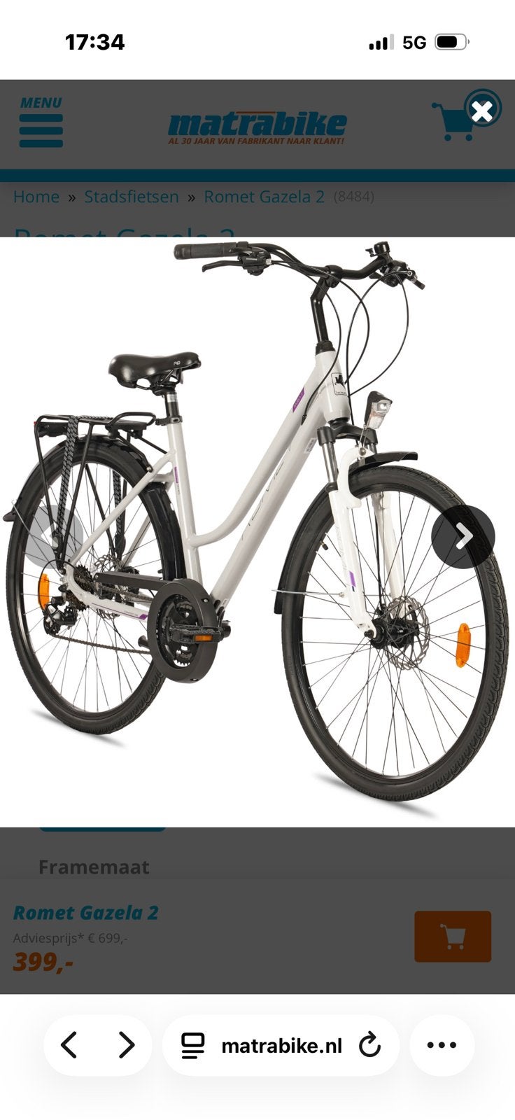 Vélo décathlon OPTIMALP style Hollandais, Vélos & Vélomoteurs, Enlèvement, Comme neuf