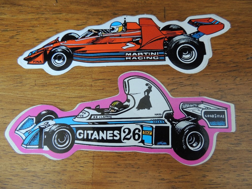 formule 1 retro 2 stickers, Envoi, Comme neuf, ForTwo