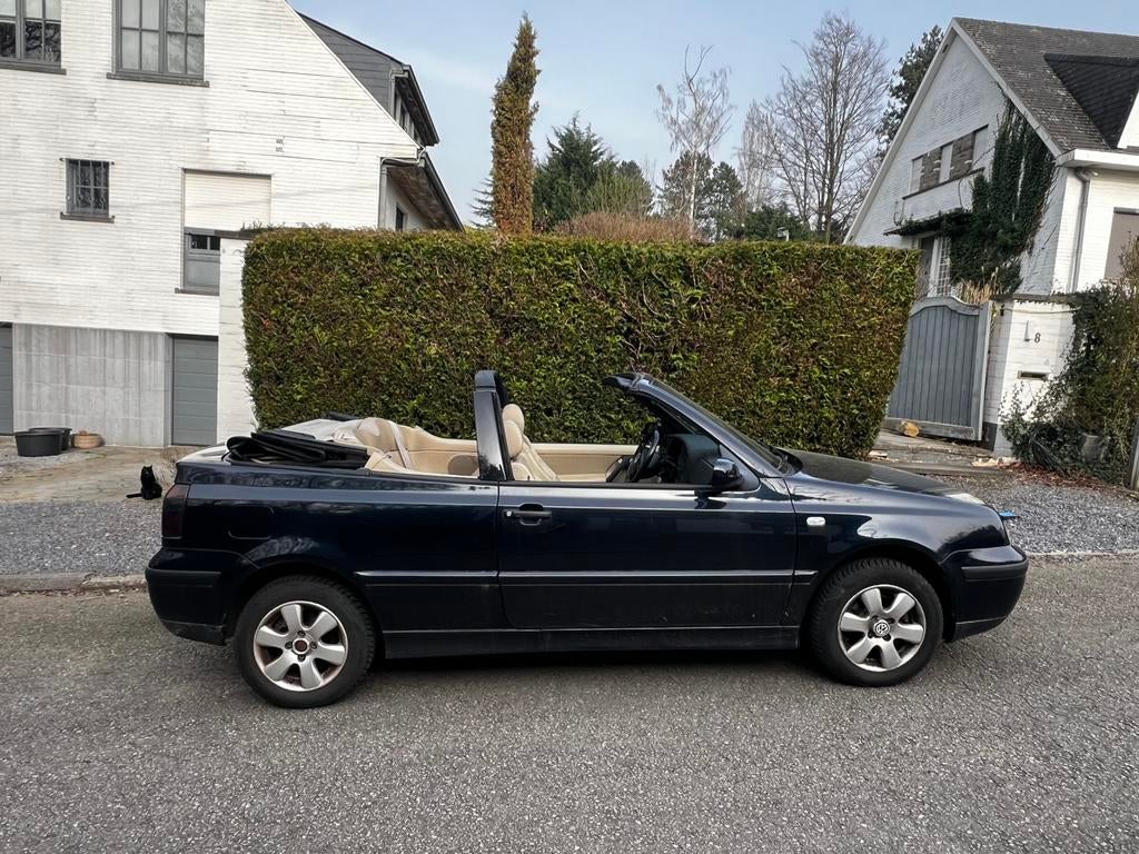 Golf Cabriolet 2001, Auto's, 4 zetels, Beige, 4 cilinders, Blauw