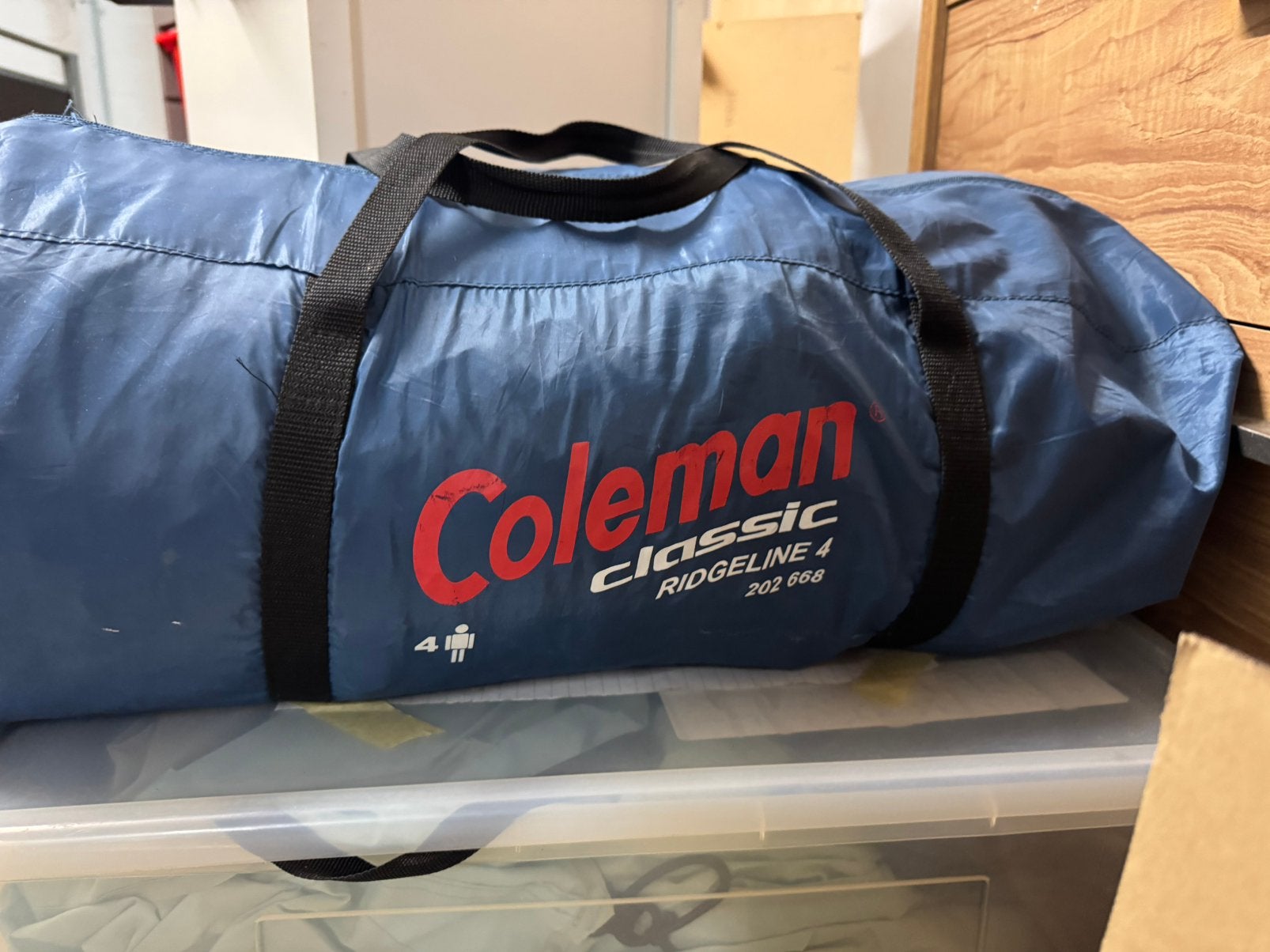 Coleman tent Ridgeline 4 zonder stokken, Caravanes & Camping, Enlèvement, Comme neuf