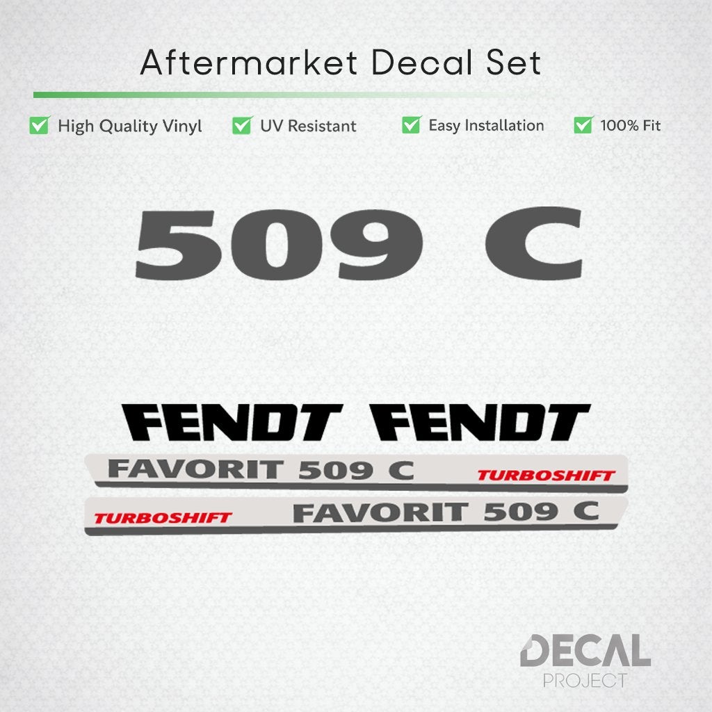 Autocollants de rechange Fendt 509C - 515C, Envoi