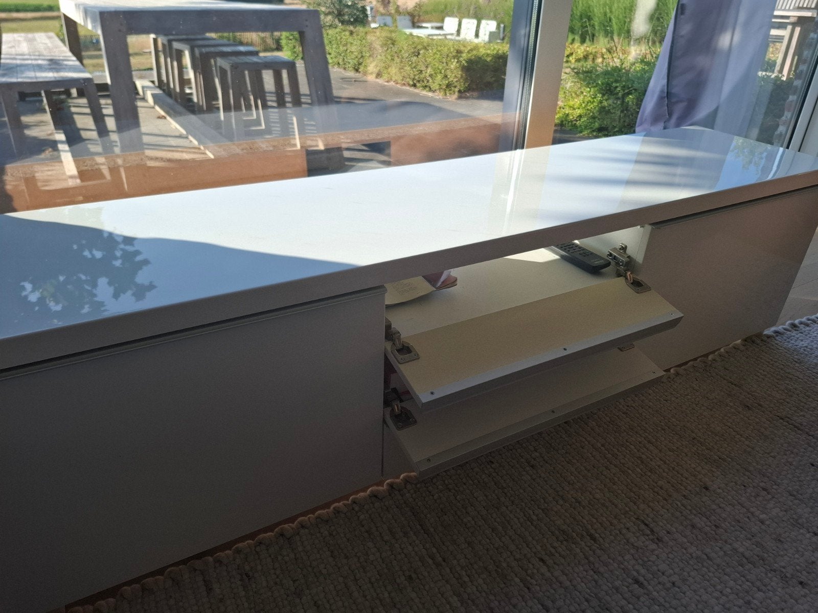 Wit TV meubel, Maison & Meubles, Armoires | Mobilier de télévision, 25 à 50 cm, Moins de 100 cm, 150 à 200 cm, Enlèvement