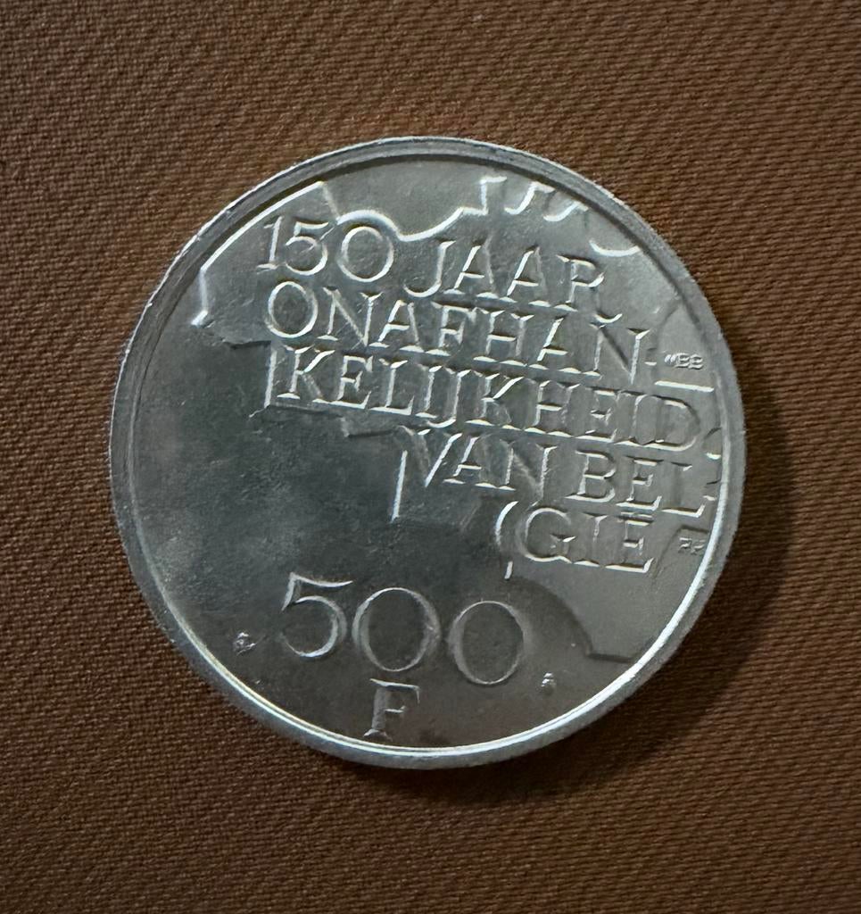 Speciale Zilvere Munt 150jaar onafhankelijkheid, Postzegels en Munten, Munten | België, Ophalen, Zilver