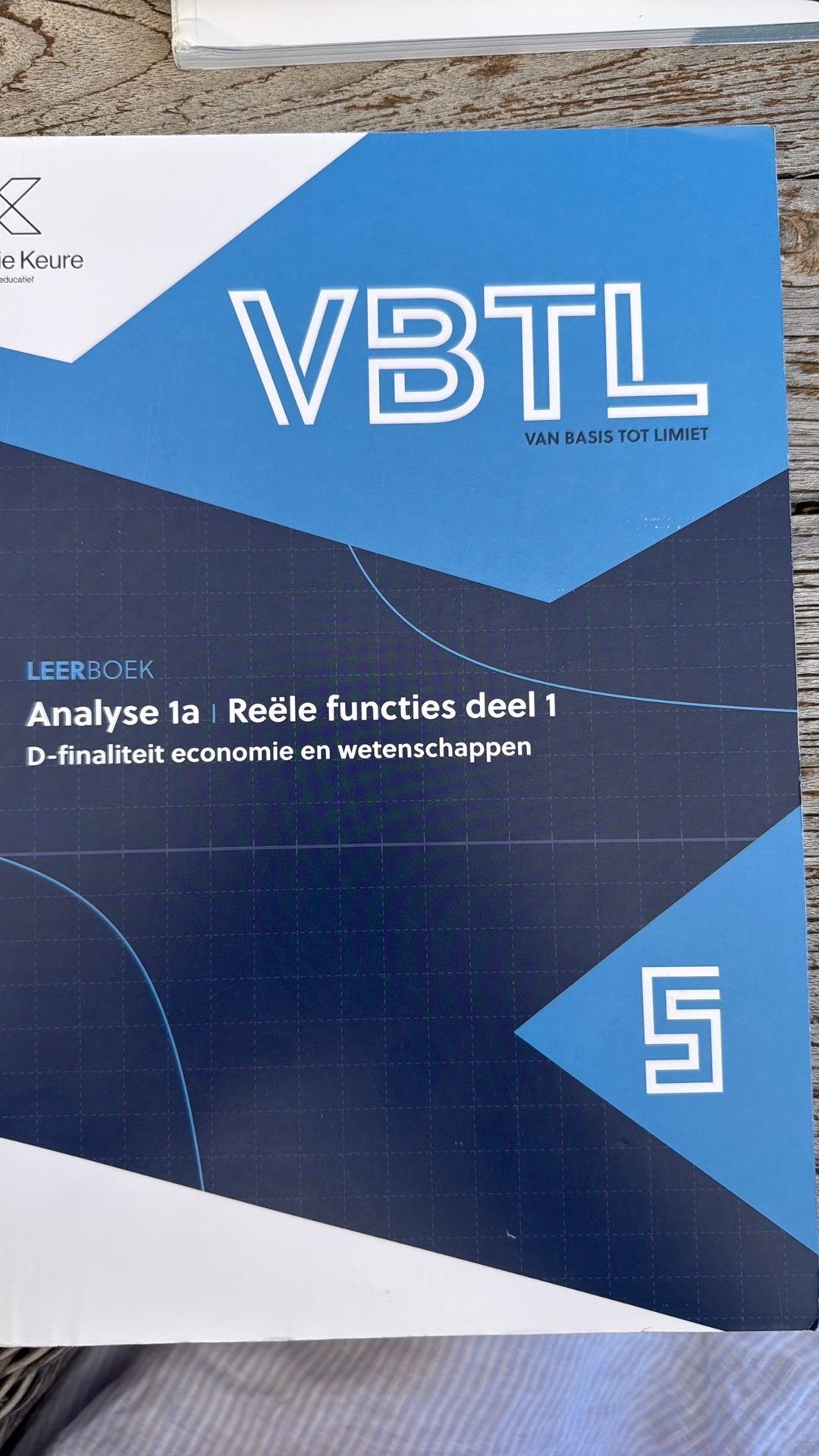 VBTL 5 - leerboek Analyse 1a: reële functies (D-Economie en, Boeken, Ophalen of Verzenden, Nederlands