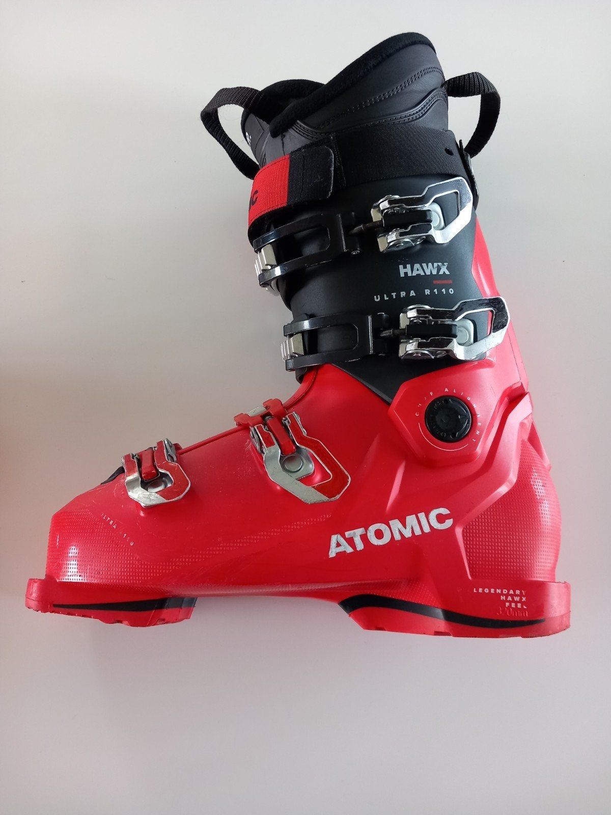 ATOMIC Hawx Ultra R110 2024 rood en zwart skischoenen, Gebruikt, Verzenden, Schoenen, Atomic
