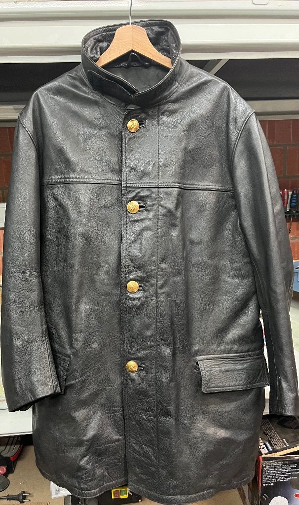 Veste de pompier vintage authentique des années 1950 - noir, Enlèvement ou Envoi, Utilisé