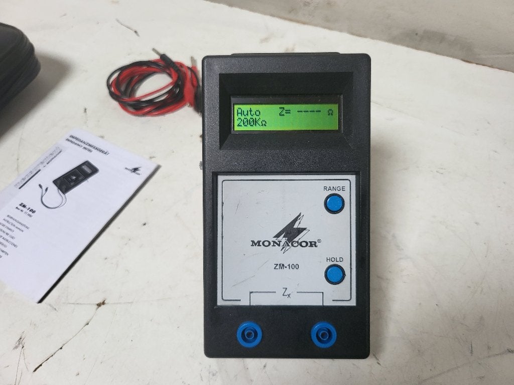Monacor ZM-100 Impedantie Meter, Enlèvement ou Envoi, Comme neuf, Son