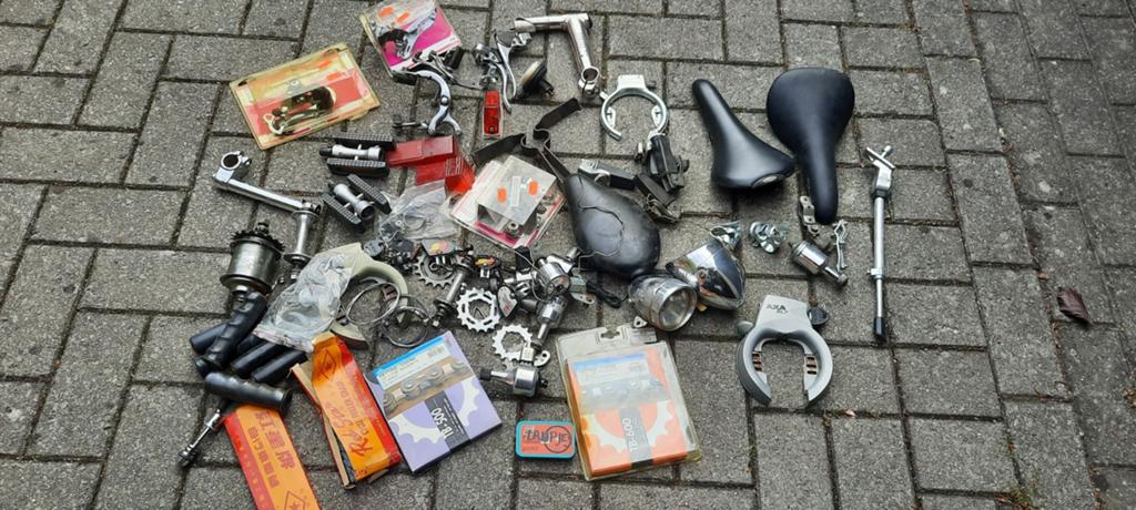 Retro fietsonderdelen, Fietsen en Brommers, Ophalen