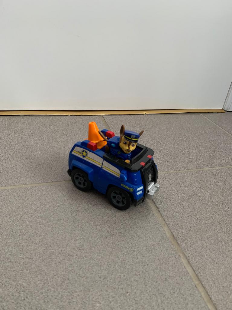 Figurines Paw Patrol avec leur véhicule, Enlèvement ou Envoi, Comme neuf