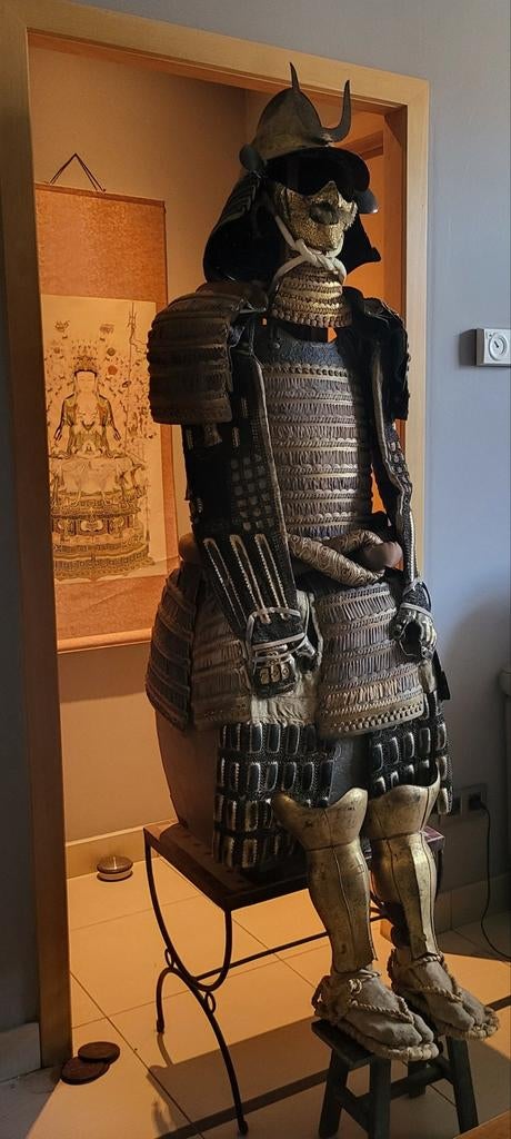 Japan Antique Eboshi Yoroi set armure royal de Busho / Shogu, Collections, Enlèvement ou Envoi