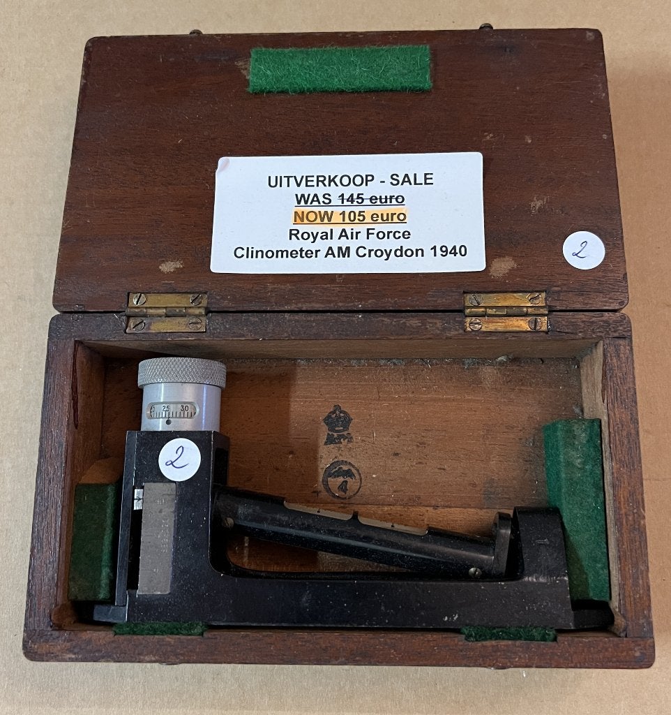 WO2 Royal Air Force Clinometer 1940 Spitfire/Hurricane AM, Verzamelen, Ophalen of Verzenden, Luchtmacht, Overige typen