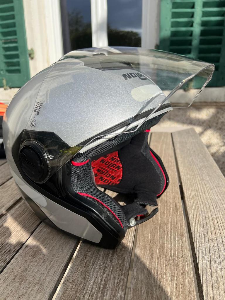 Casque Moto N40-5 XXL Silver Etat neuf, Enlèvement, XXL