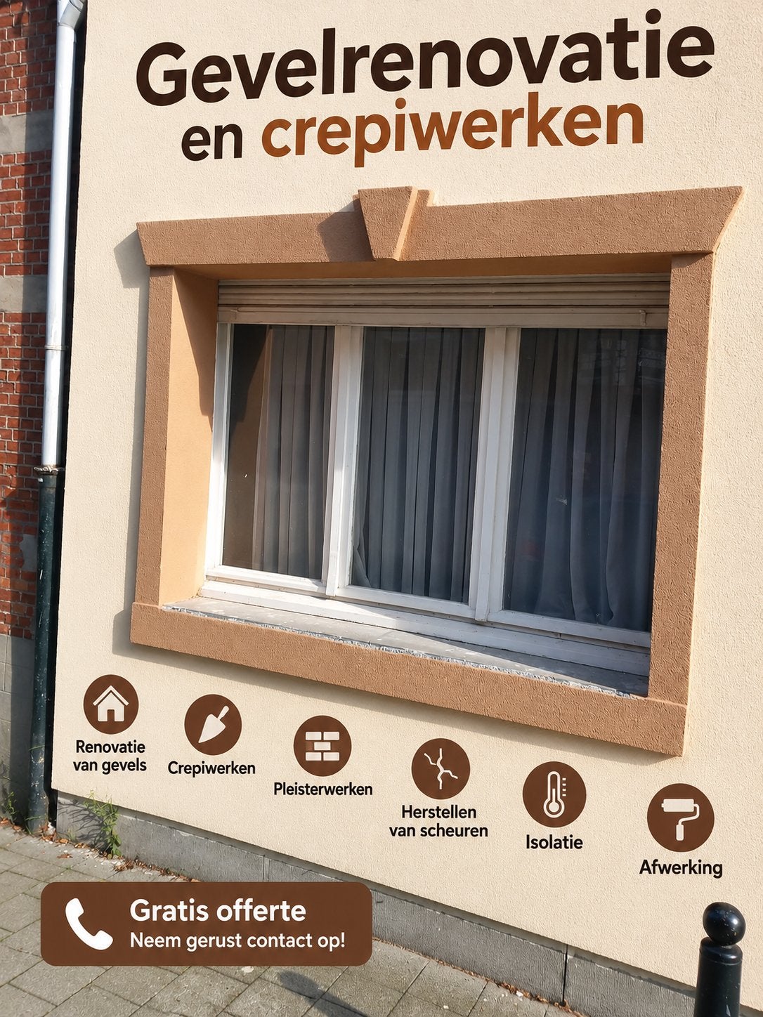 Rénovation de façades et travaux de crêpe, Entretien ou Restauration