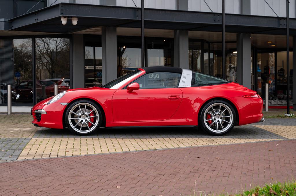 Porsche 911 3.8 TARGA 4S (bj 2014, automaat), Auto's, Automaat, 4 zetels, Cabriolet, Leder