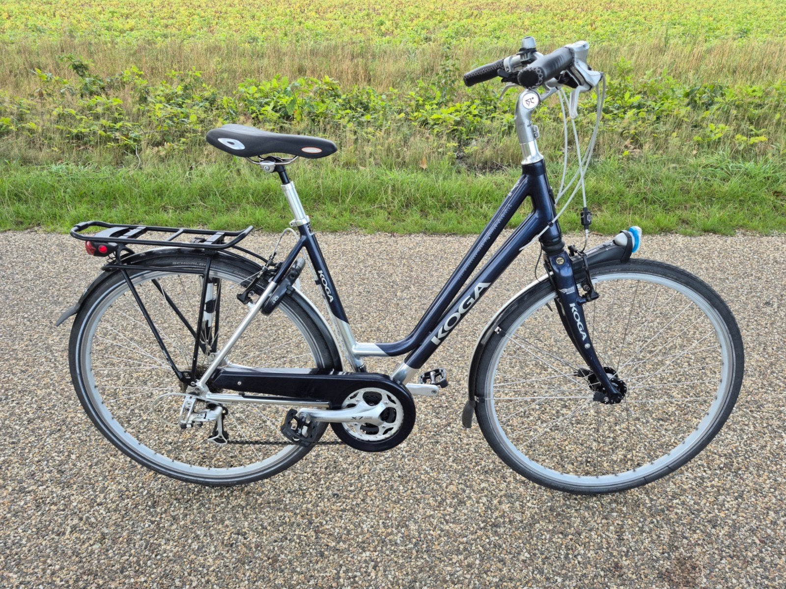 Koga Prominence, chrome bleu métallisé, taille 53, très bon, Vélos & Vélomoteurs, Frein sur jante, 53 à 56 cm, Enlèvement, Utilisé