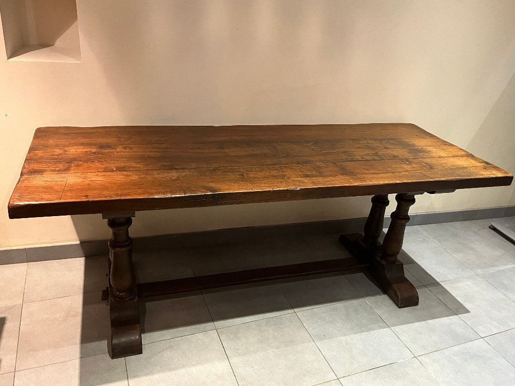 Massieve eiken tafel–200  84 cm–Ambachtelijke topkwaliteit!, Ophalen