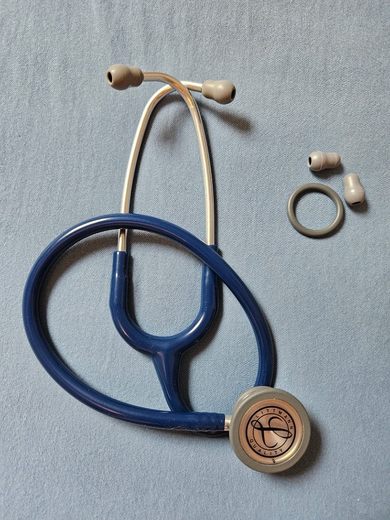 Stethoscope Littmann classic III navy blue, Ophalen of Verzenden, Gebruikt