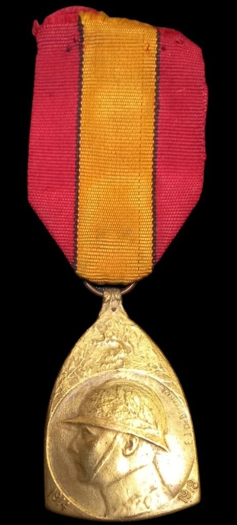 Médaille commémorative de la Belgique 1914-1918., Enlèvement ou Envoi